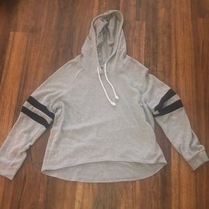 Gray cropped sweatshirt